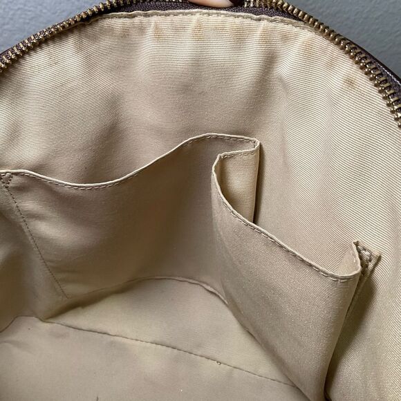 Coach Peyton Leather Cora Domed Satchel F25671 Brass/ Mahogany‎ - Picture 14 of 16